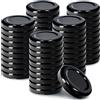 KADAX coperchi a Vite Twist-off Ø43 mm Nero - coperchi di Ricambio in Metallo per Mini barattoli da 40ml, Chiusura ermetica