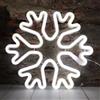 Vicila Insegne al neon a forma di fiocco di neve, decorazione natalizia, lampada a forma di fiocco di neve, luci notturne a batteria per camera da letto, cameretta dei bambini, stanza dei bambini, inverno