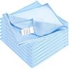 KLNYOO KSolars Microfiber Glass Cleaning Cloths Lint Free Streak Free Quickly and Easily Clean Windows & Mirrors Without Chemicals Polishing Cloth 16x16 Inch 8 Pack Blue