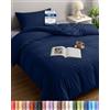 Utopia Bedding Copripiumino Singolo 135x200 cm, Blu Navy
