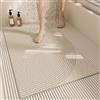 Z·Bling Tappetino Doccia Antiscivolo 50x60cm,Tappeto Doccia in Luffa,Tappetino Vasca Senza Ventose,Tappeto Bagno con Fori di Drenaggio,Motivo Geometrico B
