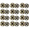 QUARKZMAN 48 Set Bottoni Automatici a Pressione 8mm Bottoni a Pressione da Cucire Metallo Accessori per Chiusura Borse Vestiti Jeans Cucito Artigianale, Bronzo