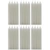 H Hansel Home - Candele per candelabro, cera,Set di 24 pezzi,Altezza 17.5 cm,Ø1.8cm, Candele a bastoncino(Colore Bianco)