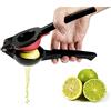 TOM FOX SQUEEZY - spremiagrumi e limoni - alluminio pressofuso - Metallo Black Edition