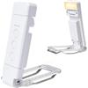 LYMISPIYA Lampada da lettura ricaricabile a clip per libro, compatta e robusta, 3 temperature × 5 livelli, clip flessibile, batteria USB 500 mAh, ideale per la lettura a letto e perfetta come regalo