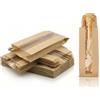 TODOKRAFT 100 sacchetti in carta kraft per panini e baguette con finestra, 10 + 4 x 29 cm, sacchetti di carta per pane, panetterie, panini e bakery take away