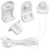 NiceLand Kit di Riparazione per Tende a Rullo da 25 mm Staffe di Ricambio in Plastica per Tenda a Rullo Doppia Raccordi di Tenda a Rullo Accessori per Tende Veneziane con Perline a Catena, Staffa Frizione