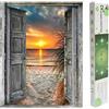 DCIDBEI Quadro per Finestre con Diamond Painting 40x50cm Painting Diamond 5D Finestre Painting Tramonto Mare Painting Diamond 5D Tramonti Painting Paesaggi Spiaggia Kit Punto Croce Paesaggio di Mare