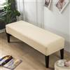 ZZDZW Copri panca da letto,Fodera per panca imbottita,Copertura Panca Fodera per Panchina Panca per Interni per Ingresso Corridoio Soggiorno Sgabello Camera Protettiva ( Color : Beige , Size : 90-120cm )