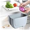 BanYakong Mini bidone della spazzatura pieghevole da appendere, per porta dell'armadio da cucina, piccolo cestino della spazzatura pieghevole sotto il lavandino, mini cestino per la spazzatura
