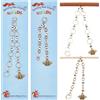 NBEADS 2 Pz 2 Stili Api Charm Contattore di Righe A Maglia, 0~9 Numero Marcatori Punto Maglia Acrilico Perline Charms per Maglieria Tessitura Cucire Quilting Gioielli Fatti A Mano