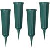 DAWRIS 4 vasi per tomba, in plastica, decorazione per la tomba del cimitero, per mazzi di fiori, per mazzi di fiori