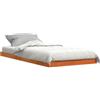 vidaXL Giroletto Marrone Cera 90x200 cm in Legno Massello di Pino, Mobile Camera da Letto, Letto, Telaio Letto, Arredamento Camera da Letto