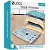 SUOCO 10 sacchetti sottovuoto piccoli con pompa elettrica, 10 piccoli sacchetti salvaspazio da viaggio, sacchetti ermetici a compressione per vestiti, cuscini, piumoni, coperte
