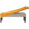 RTSFKFS Copri Panca for Panca da Pranzo, Copertura for Panchina in Elastica Spandex Elasticizzato Velluto Ottomana Copertura Fodera for Panca da Sala da Pranzo(Giallo)