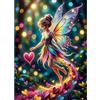 Pujeknm Set per pittura con diamanti per adulti, motivo fata, foresta 5D, fantasia, pittura fai da te, immagini artistiche come regalo per la casa, decorazione da parete, 30 x 40 cm