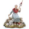 Moranduzzo Filatrice per Presepe da Cm 10 Scala 1:20 - Statuine Presepe Indistruttibili - Stile 700', Pittura Rifinita a Mano, Prodotto Ufficiale, Made in Italy, Scultore M. Landi