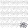 OMIGA 50 Pezzi Vasetti per Candele Portacandele in Trasparente Kit DIY