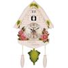 perfk Orologio da Parete a cucù in Resina Orologio da Appendere con Uccellino Senza ticchettio per Cucina, Camera da Letto, Bambini, B