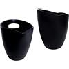 MCM MC Ristorazione Glacette per Vino, Champagne e Bottiglie Prosecco, Secchiello Ghiaccio, Made in Italy, Colore Nero, capienza 3,5 Litri