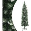 vidaXL Albero di Natale Artificiale Sottile con Base 180 cm PVC