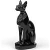 TRANSGOOD Statuetta da collezione della dea gatta egizia Bastet, alta 10,7 cm, mini statuetta in resina, souvenir egizio per la decorazione di casa e scrivania