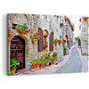 ARTTOR Quadro su Tela 100x70cm Stampe da Parete Italia Via fiori storia Grandi Decorazione Murale Camera da Letto Cucina 1 pezzo Quadri Moderni Soggiorno Grafica Immagini Wall Art Canvas AA100x70-2817