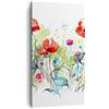 ARTTOR Moderno Quadro su Tela 45x80 cm Verticale Botanica Fiori - 3076