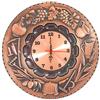 arterameferro Orologio da parete in rame lucido MADE IN ITALY 4 stagioni 35 cm