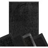 Floordirekt Zerbino nero - XXL per corridoio, ingresso interno ed esterno - Zerbino per porta, zerbino - antiscivolo e facile da pulire (120 x 180 cm, rine)