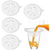 CANCYCC 4 filtri in nylon fine, 450/400/300/200 mesh, filtro a tramoggia per alimenti, filtro per liquori, filtro vino, filtro a maglia fine per filtrare succo, latte, caffè, vino, latte di soia