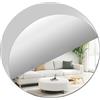 JMNHSOA Specchio decorativo da parete rotondo, 25 cm, in acrilico, per camera da letto, soggiorno (2 mm)