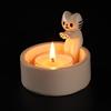 lasuroa Portacandele Gattino Cartone Animato e Profumato Candela, Candela Gatto Gattino Che Scalda le Zampe Carino Cartoon Kitten Candle Holder Caldo Regalo per Ragazze e Donne Amanti dei Gatti