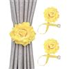YAOHY Vintage Magnetic Calamite Tende Creativo Fiore Multi Stile Fermatende Calamita Home Curtain Storage Bundled Ferma Tende con Calamita(Giallo)