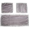 Russo Tessuti Tris Centri Centrini Runner Megan Raso e Strass Brillantini Camera Letto Living-Grigio Perla