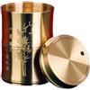 Kilimazart Dispenser per stuzzicadenti in Acciaio Inox di Alta qualità, Design cilindrico, Moderno (A Forma di bambù in Ottone)