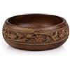The Great Indian Bazaar Bellissima ciotola decorativa in legno di mango fatta a mano, 15,2 x 5,1 cm, per servire frutta secca, patatine fritte, tavolino da caffè, espositore per chiavi per alimenti, per cucina, soggiorno