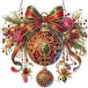 RICUVED Natale Diamond Painting Pendente, Palla di Natale Diamond Painting Special Shaped Diamantini Crystal Art Diamante 5D Con Catena Pittura Diamante Acrilico Decorazioni per Finestre Casa Giardino