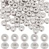 SUNNYCLUE 1 scatola 200 pezzi Perline Distanziatrici In Acciaio Inossidabile Perline Heishi In Metallo Da 6 mm Perline A Disco Tondo Piatto Sfuso Perline Distanziatrici Sciolte Piccole Rondelle per Cr