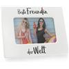 MIJOMA Cornice portafoto 'Beste Freundin der Welt' | Cornice dell'amicizia per foto 13 x 8 cm | Prova dell'amicizia ideale per le amiche | Protezione da polvere e graffi | Pratico pensierino