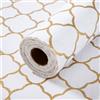 ZLLkeji Tappetini Antiscivolo Cucina Tappetino Per Cassetti Antiscivolo Non Adesivo Impermeabile Fodere Per Cassetti Del Frigorifero Lavabili Marmo Oro 30cmx300cm