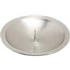 NKlaus Piatto portacandela Ø8 cm Portacandele in ottone nichelato opaco con puntale da 0,5 cm Base stabile per candele fino a Ø6 cm Elegante e decorativo. 10973