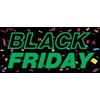 Genérico Black Friday - Vetrina in vinile, 31 cm x 14 cm, verde e nero, autoadesivo