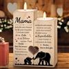 Juratar® Regalo di Compleanno per Mamma - Portacandele con Incisione Amorevole - Regalo Personalizzato