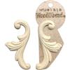 WoodUbend WUB1315 - Set di pergamene decorative in legno pieghevoli e flessibili, 10 x 5,5 cm, per fai da te, mobili e decorazioni per la casa, facili da applicare e dipingere, decalcomanie versatili