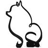 Generic Statua minimalista a forma di cane della Pomerania, statuetta da scrivania, ornamento per casa e ufficio
