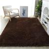 Treer Colore Scuro Tappeto Salotto Moderno Pelo Corto Lavabile Morbido Tappeti per Soggiorno Tappeti per Interni Morbidi Tappeti, per Divano Camera da Letto Home Decor (Marrone,80x120cm)