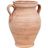 Biscottini Orcio porta ombrelli per esterno e interno 38x45x33 cm | Vasi terracotta porta ombrello Made in Italy | Portaombrelli da esterno lavorato a mano