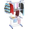 Generico Stendi biancheria verticale stendino a torre 3 livelli con ruote pieghevole stendino vari colori casuali