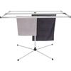 Stewi Libellula XL Blackline Stendibiancheria/Asciugatrice, Alluminio, Argento/Nero, 175 x 165 cm